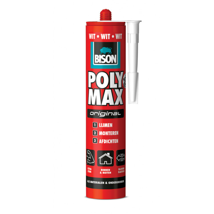 [6096845] BISON POLYMAX WIT 0,425KG