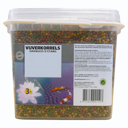 [PKO25               ] Vijverkorrels 2,5 liter 3 mm