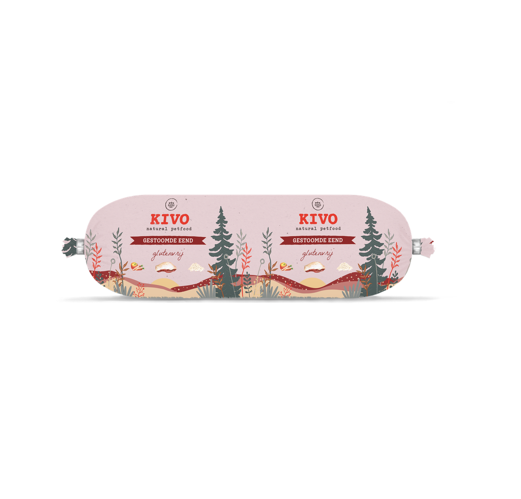 [33764] KIVO houdbare worst gestoomde eend 600 gram